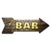 Signmission Bar Arrow Decal Funny Home Decor 18in Wide D-A-999957